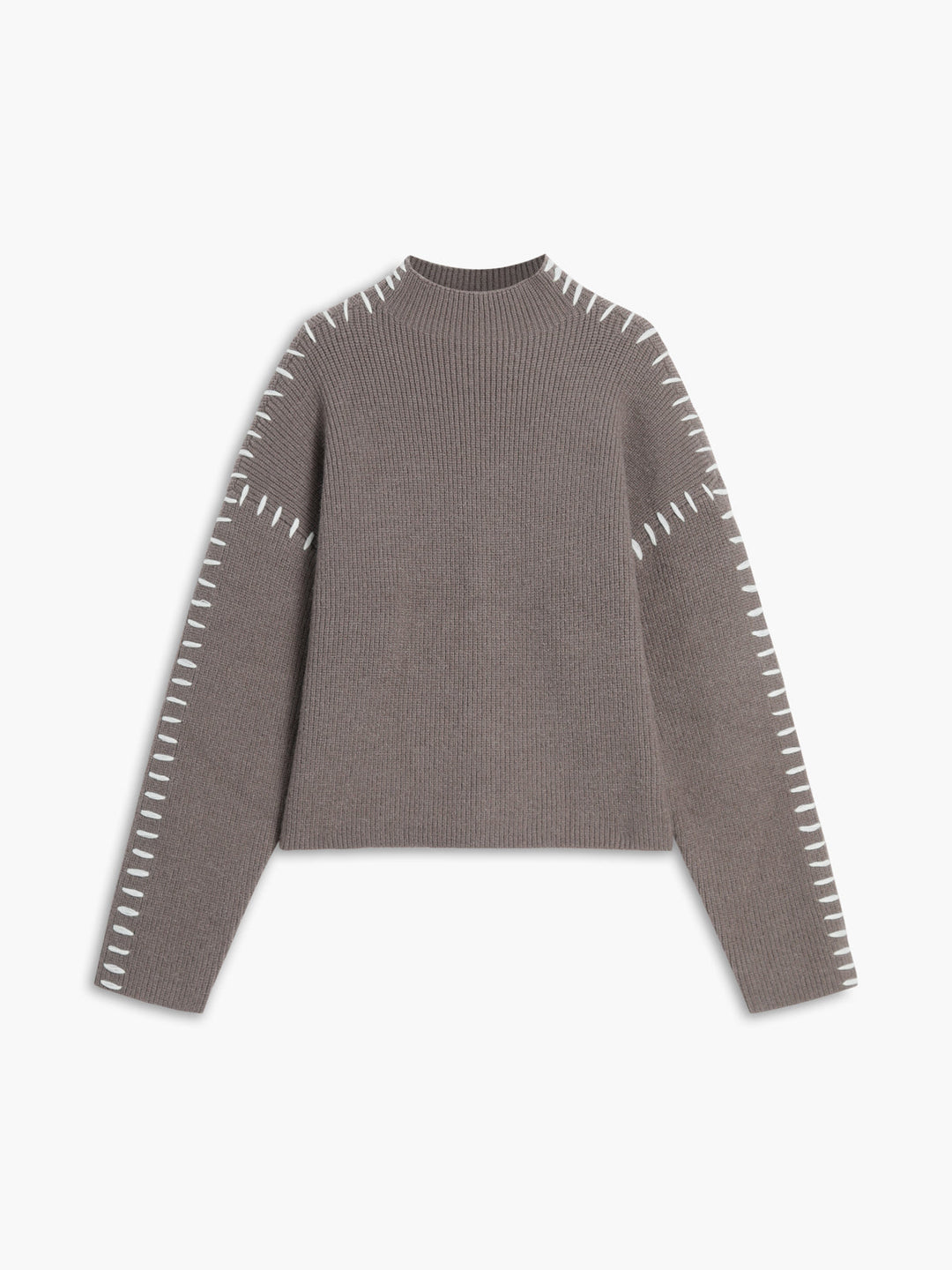 Contrast Stitch Sweater