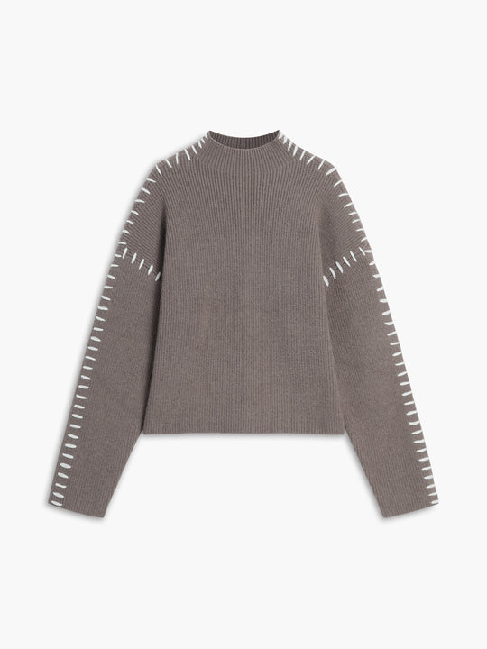 Contrast Stitch Sweater