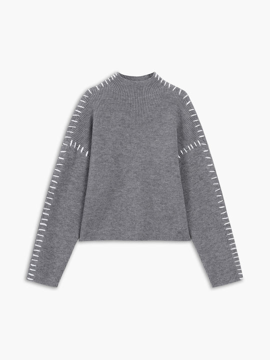 Contrast Stitch Sweater