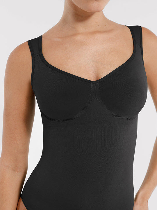 Diamond Neck Tummy Control Brief Bodysuit