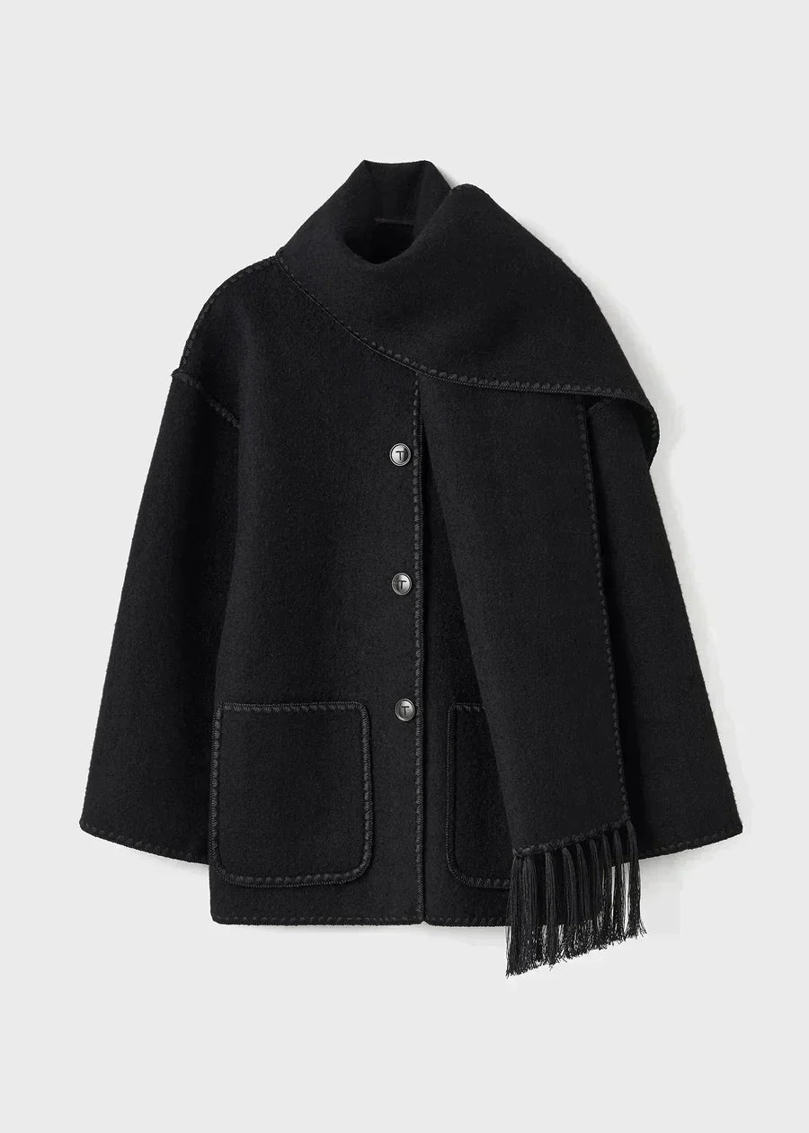 Scarf Jacket - Black
