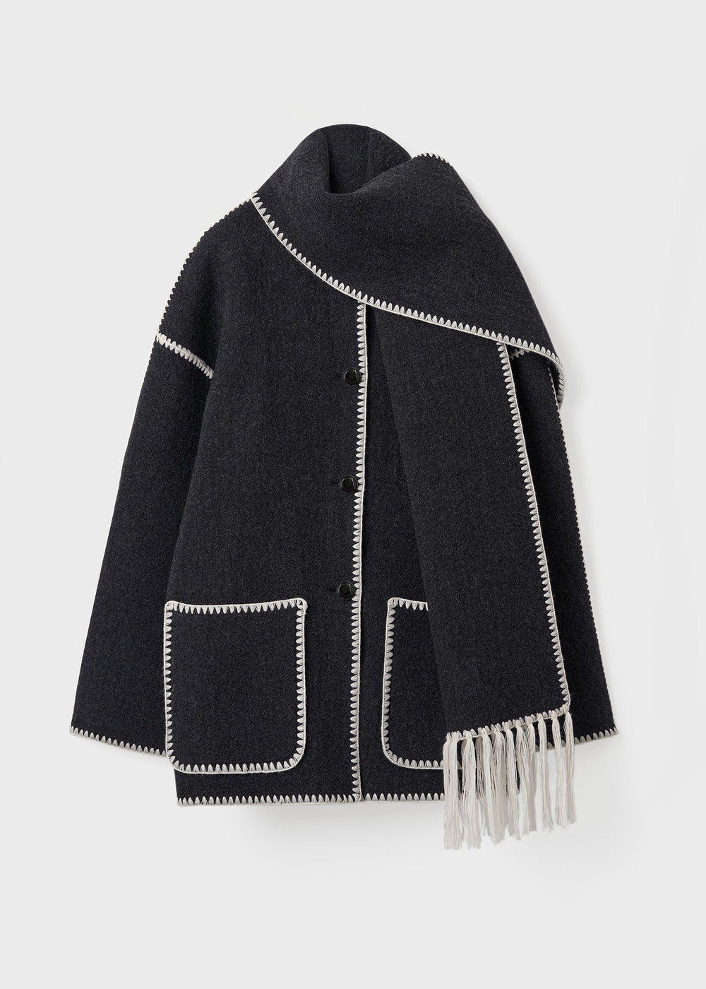 Scarf Jacket - B&W