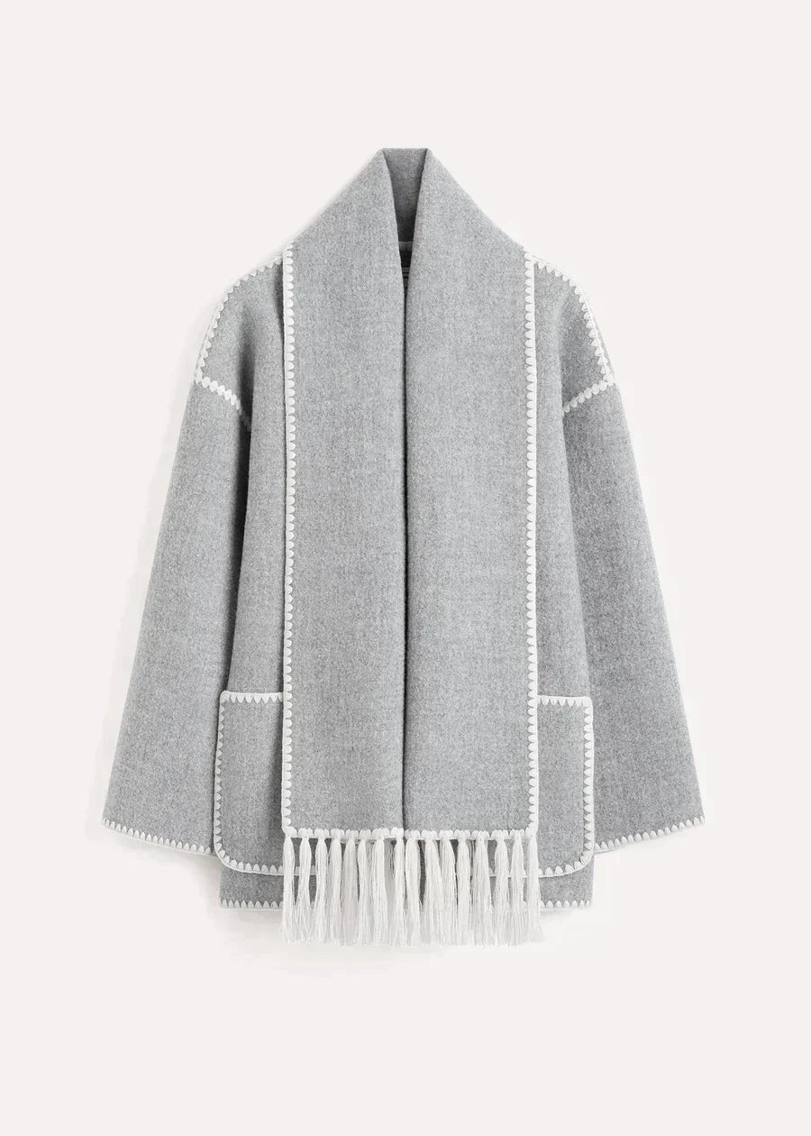 Scarf Jacket - Grey