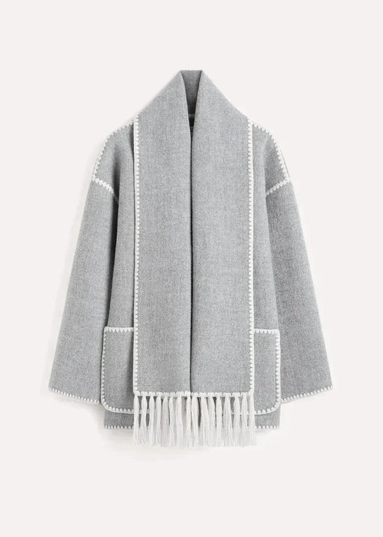 Scarf Jacket - Grey