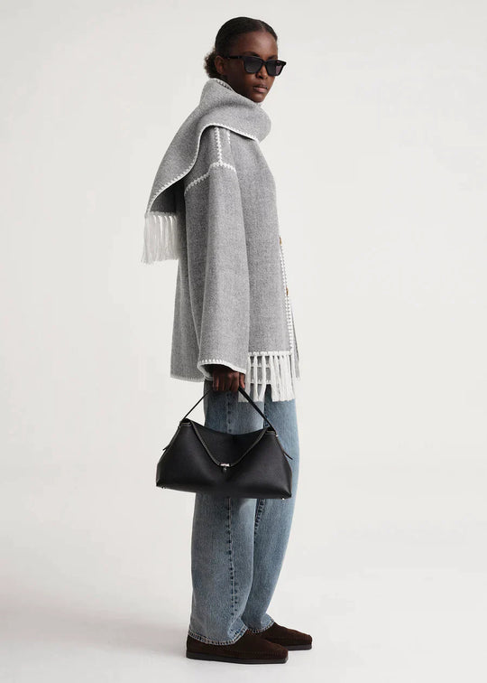 Scarf Jacket - Grey