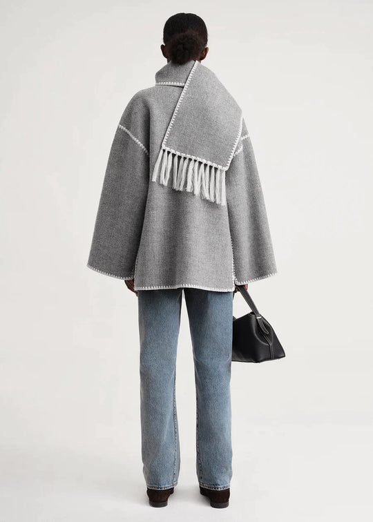 Scarf Jacket - Grey