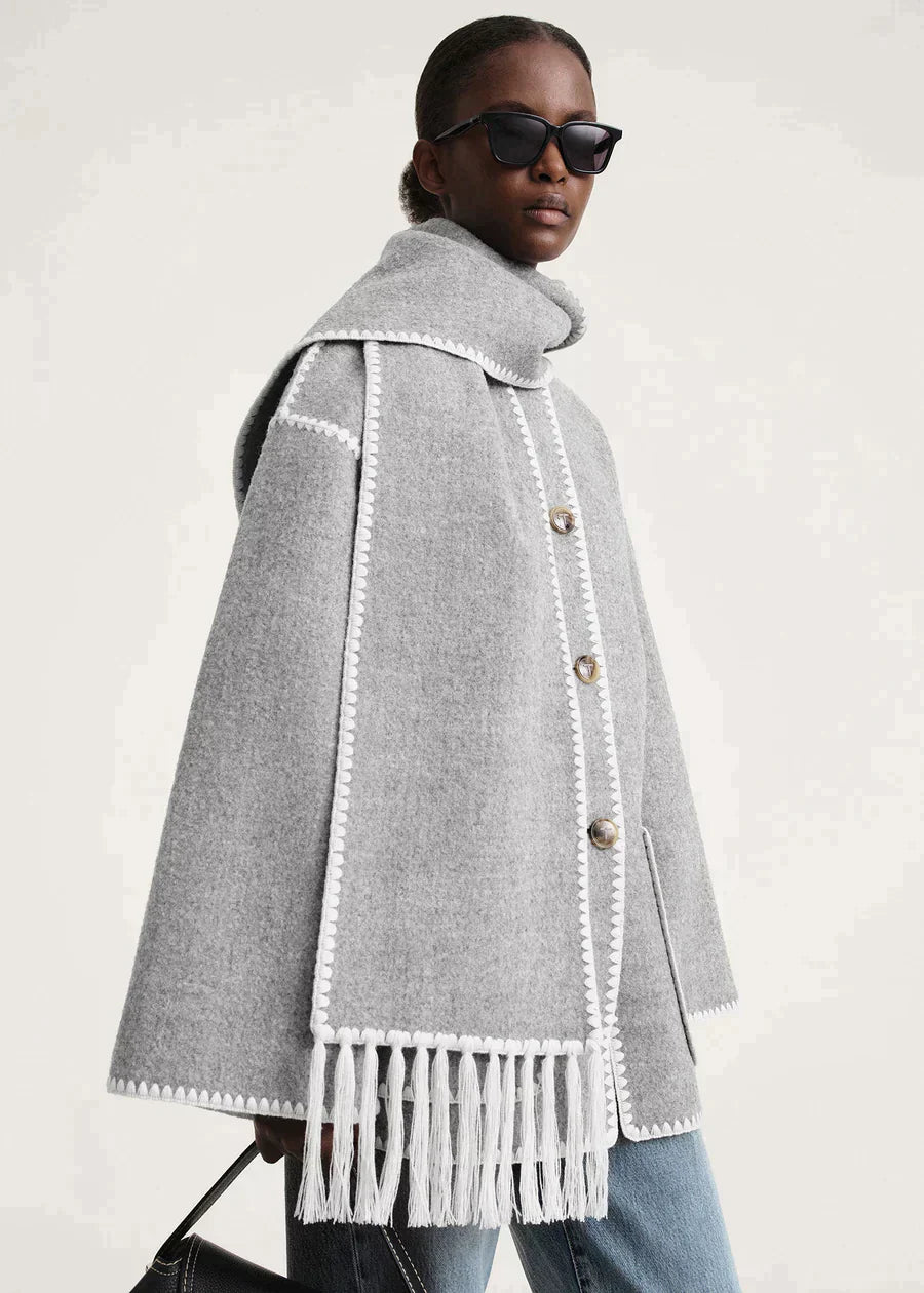 Scarf Jacket - Grey